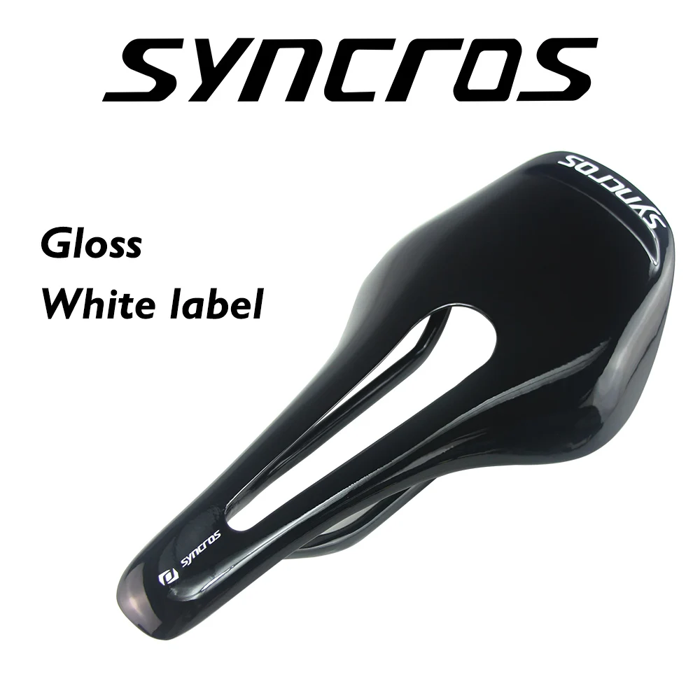 

128*255mm Cycing Accessories Gloss/Matte Syncros Full Carbon Fiber MTB Bicycle Saddle Cushion Road/Mountain Fold Bike Front Seat