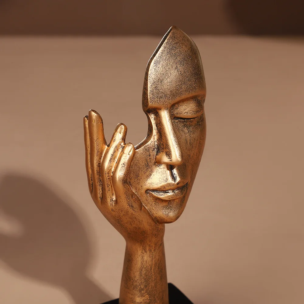 Домашний декор статуя абстрактная смола настольные украшения скульптура