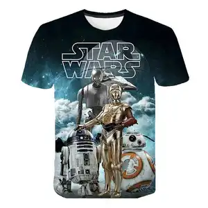 Disney Star Wars T shirt Master Yoda TShirt Cosplay Jedi Knight Novelty 3d Print Children T-shirts S