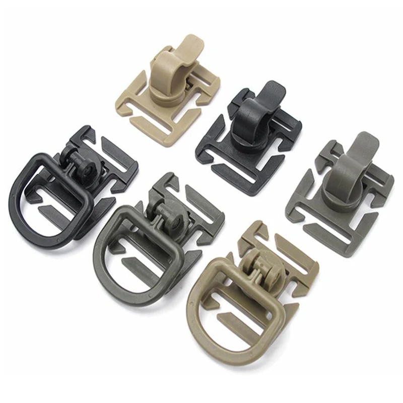 

5PCS Universal Drinking Tube Clip Rotating Water Pipe Water Bag Clamp Rotatable Drinking Tube Trap Hose Webbing Clip Molle Fits