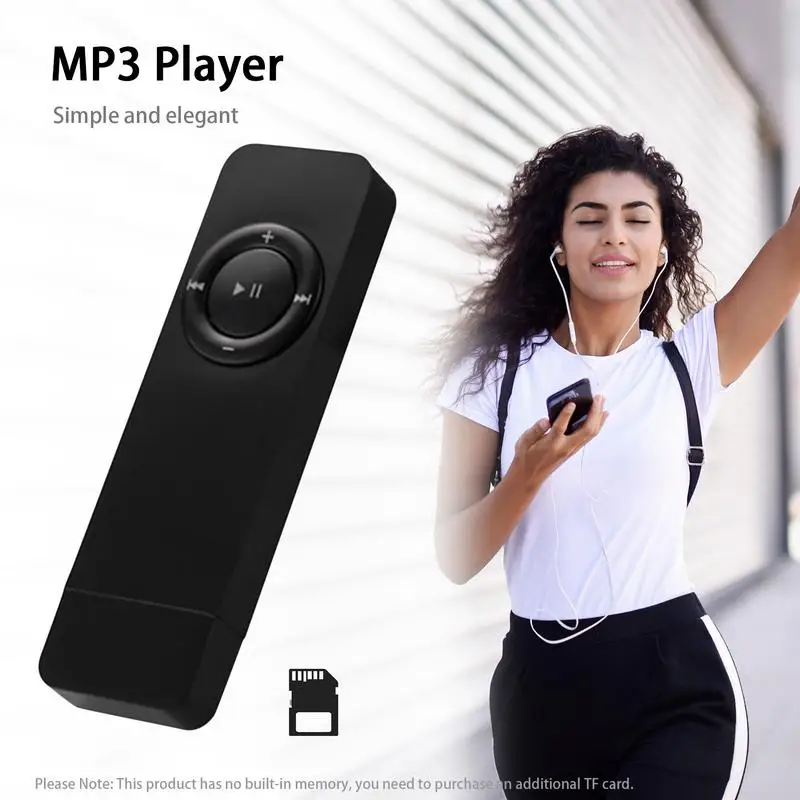 

MP3 Player Music Speaker Portable Long Strip USB Pluggable Card Music Player Hifi Player Multi Color White Black Blue Accessory