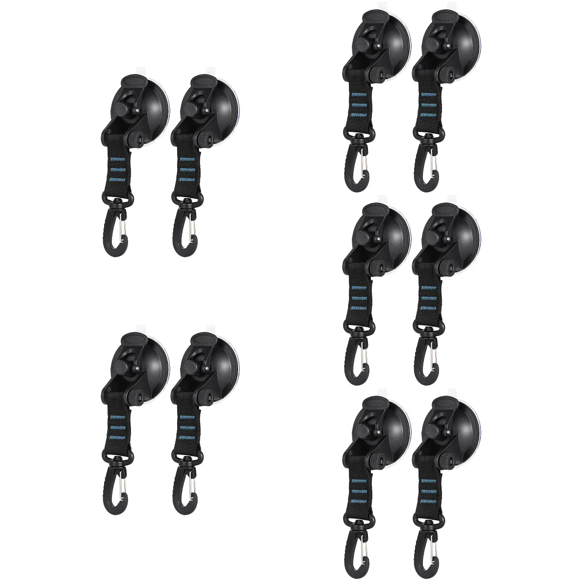 

10 pcs Bathroom Hook Multi-purpose Hook Window Suction Hanger Towel Hook