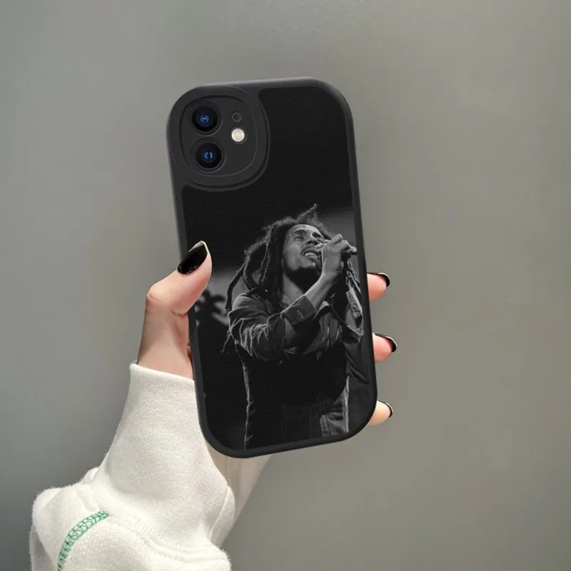 Чехол для телефона Боб Марли из овечьей кожи Iphone 14 Pro Max 11 13 12 Mini X Xr Xs 8 6 7 Puls Se