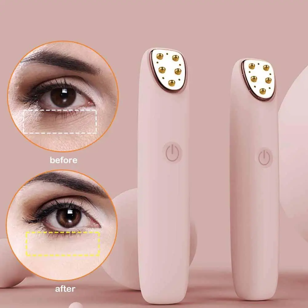 

Electric Eye Massager EMS Heat Eye Care Machine Anti Wrinkle Relieve Dark Circle Puffiness Fatigue Anti Aging Face Lift Device