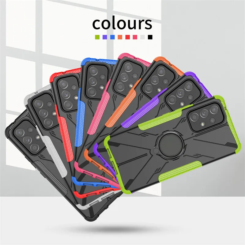 

Armor PC Cover For Samsung Galaxy A53 5G Case For Samsung A03S A13 A33 A53 A03 Core Cover Shockproof TPU Phone Case Samsung A53