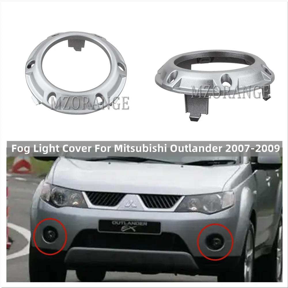 

Fog Light Cover For Mitsubishi Outlander 2007 2008 2009 Front Fog Light Covers Grill Bezel Frame Car Accessories