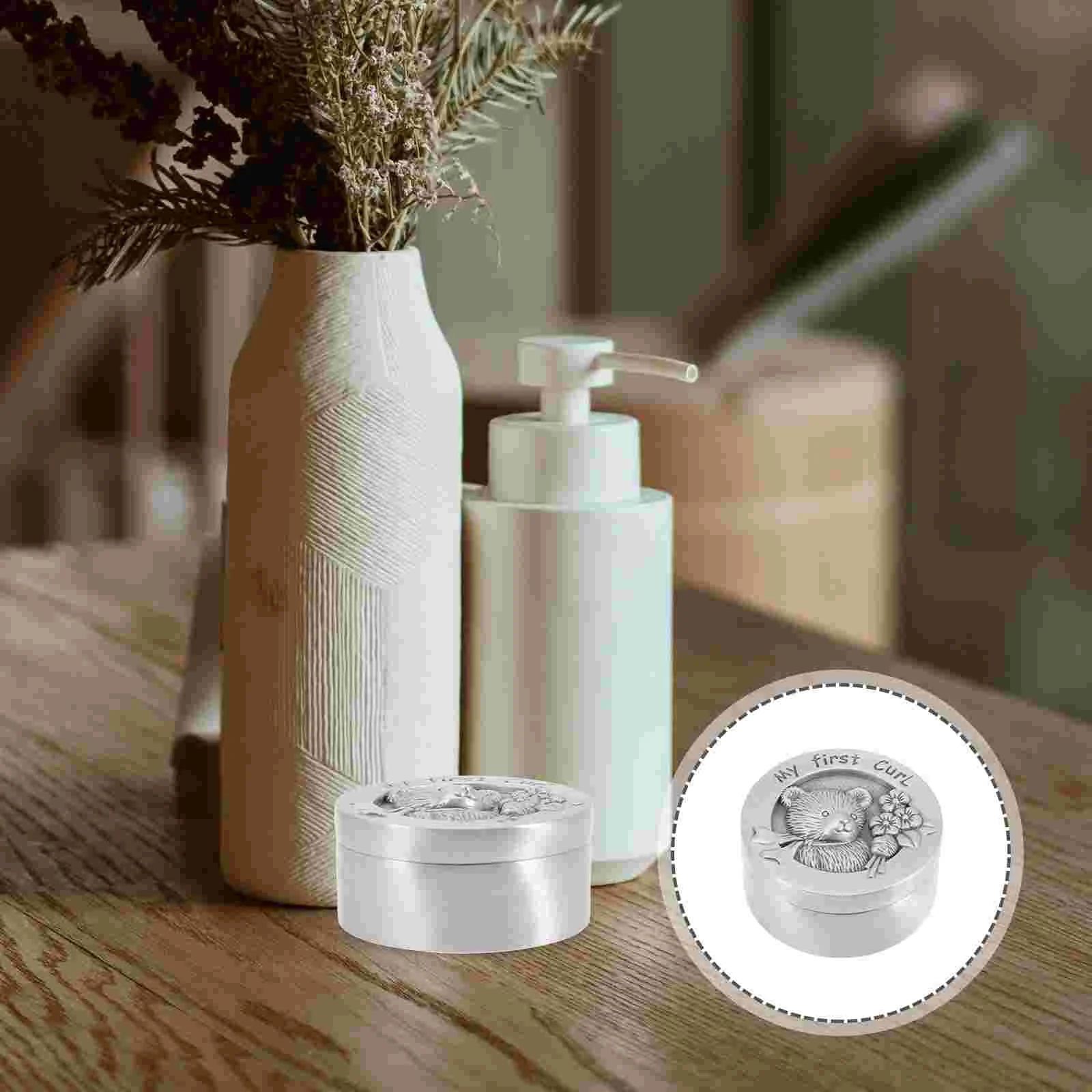 

Lanugo Collection Box Fetal Hair Holders Kids Keepsake Container Case Child