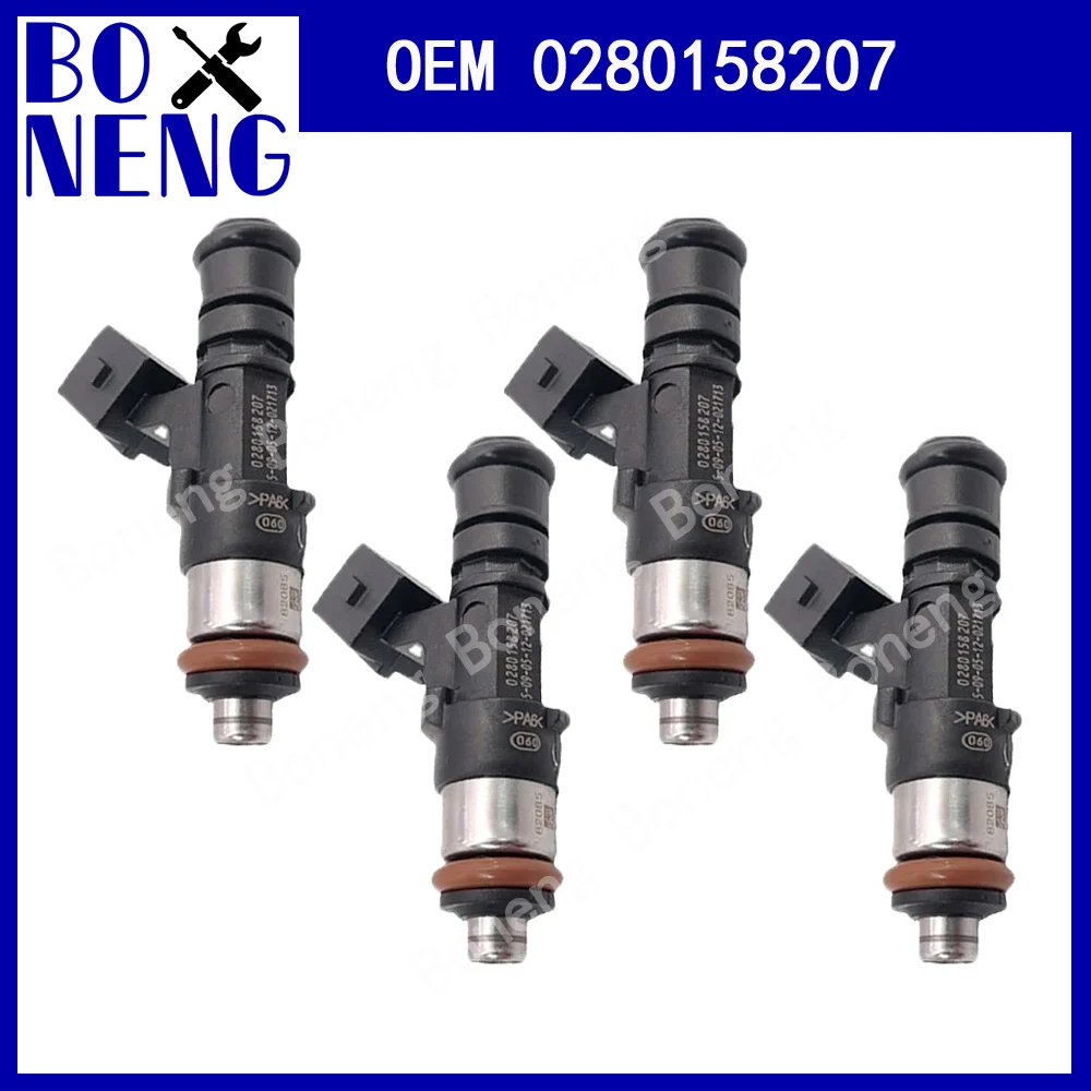 

4 шт./лот OEM 0280158207 Топливная форсунка для Ford Focus mk3 2012-2018 1.6 Fiesta B-max C-max 101481 1538984 Топливная форсунка 8A6G9F593AA