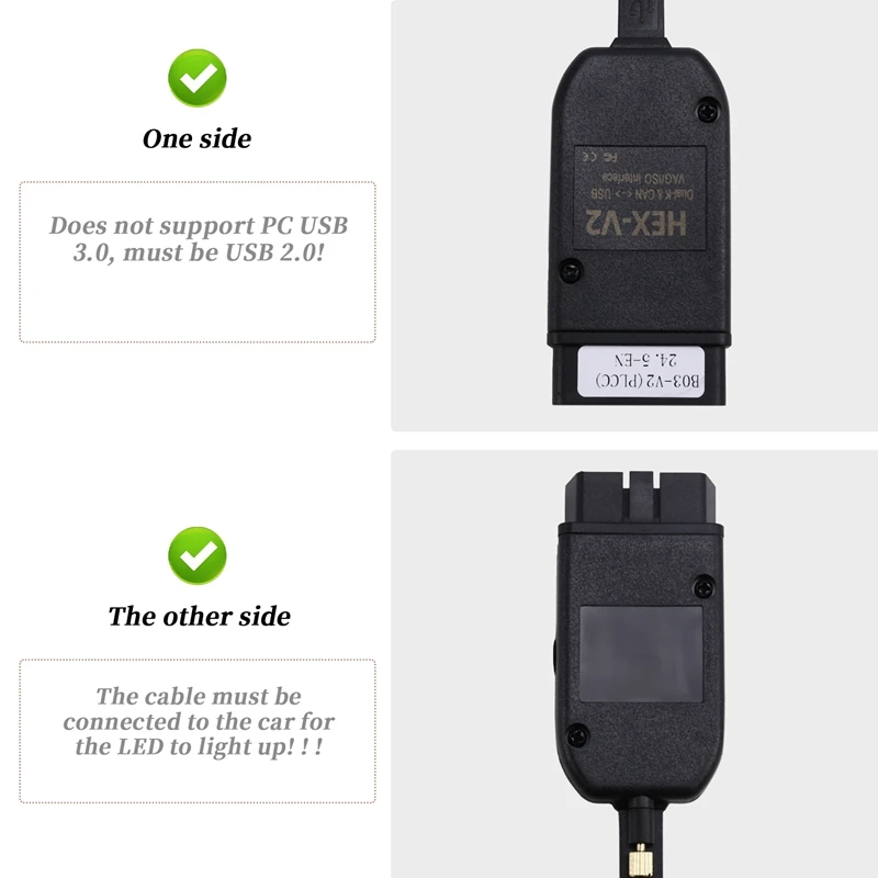 HEX-V2 VCDS 24 5 ATMEGA162 5054 Интерфейс USB 2.0 для VW Skoda Seat 1996-2017 английская версия