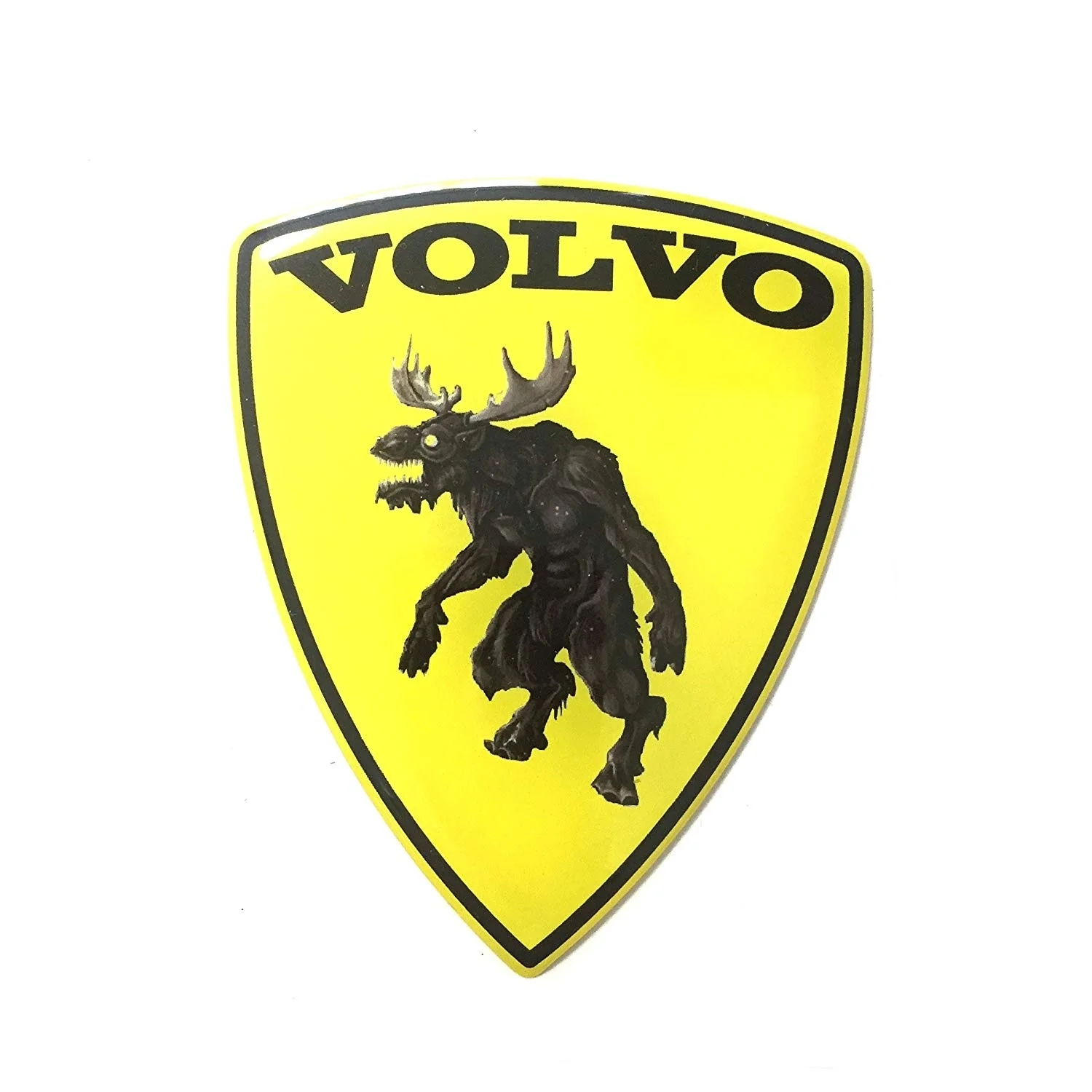 

Для 2 шт./пара Alstickers! Наклейка на машину Volvo с изображением зомби лосят (Лось), полиуретановая пленка желтого цвета, выберите размер