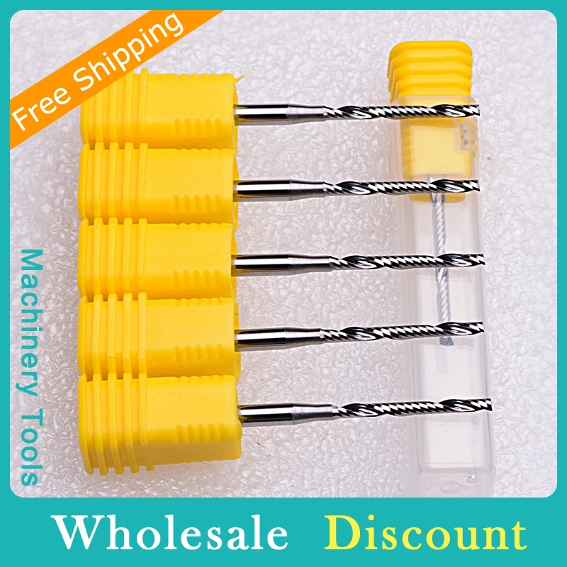 Твердосплавные фрезы K66 для дерева акрила 10 шт. 3 175x2 0x22 мм