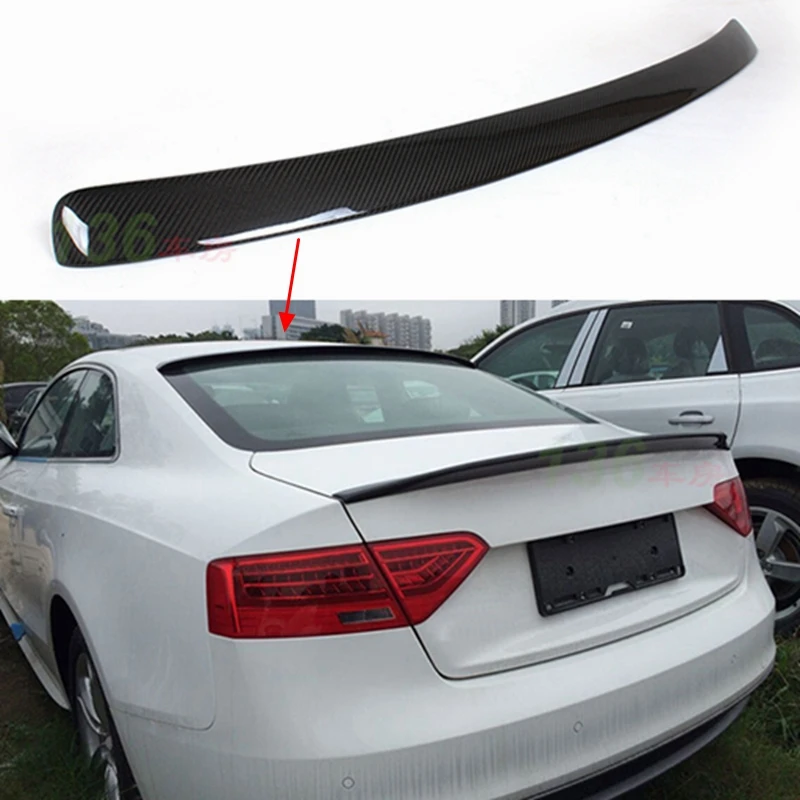 

FOR Audi A5 2-door Coupe 2009 - 2016 Carbon Fiber Rear Roof Spoiler Top Wing (Not for S5 RS5)