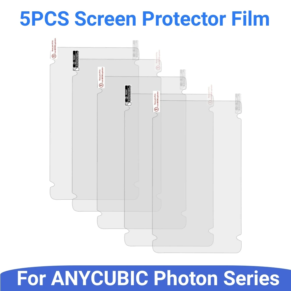 Фото 5 штук защитных пленок для LCD-экранов для серии ANYCUBIC Photon, защитные пленки с защитой от царапин, аксессуары для 3D-принтеров Anycubic. №1