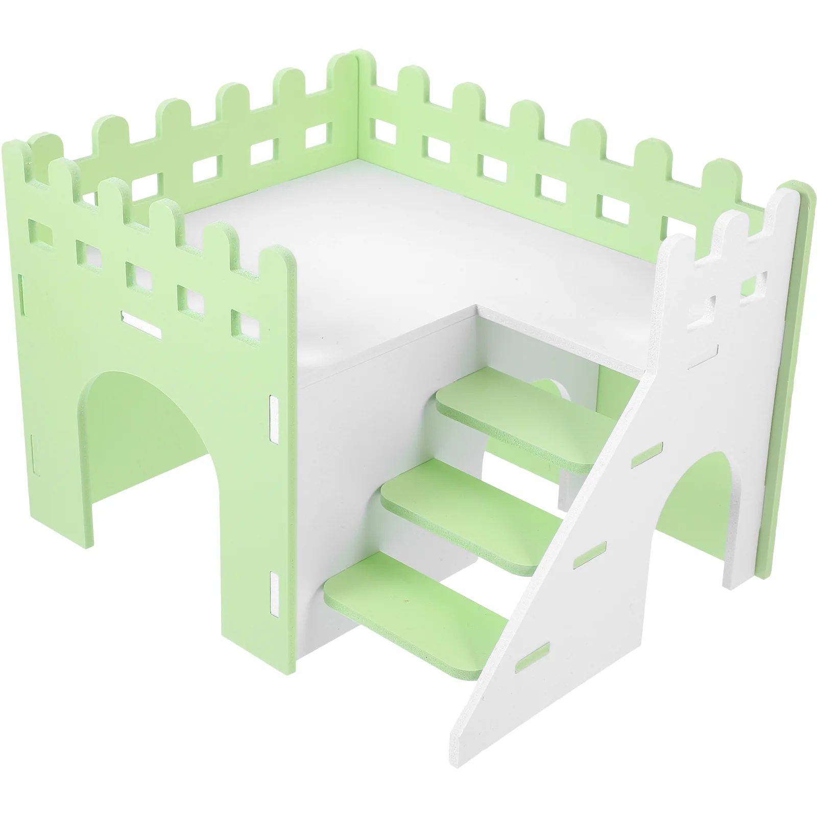 

Hamster House Hideout Double Layer Villa Chinchilla Hut Hamster Cage Hideout