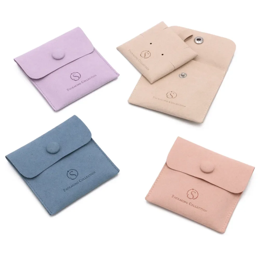 Изготовленный на заказ биоразлагаемый конверт шнурке из микрофибры подарочная