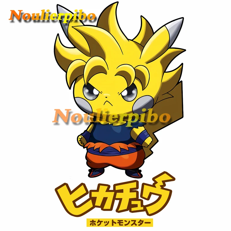 Забавные аниме наклейки на автомобиль Pokemon Spoof Pikachu PVC машина бампер окно