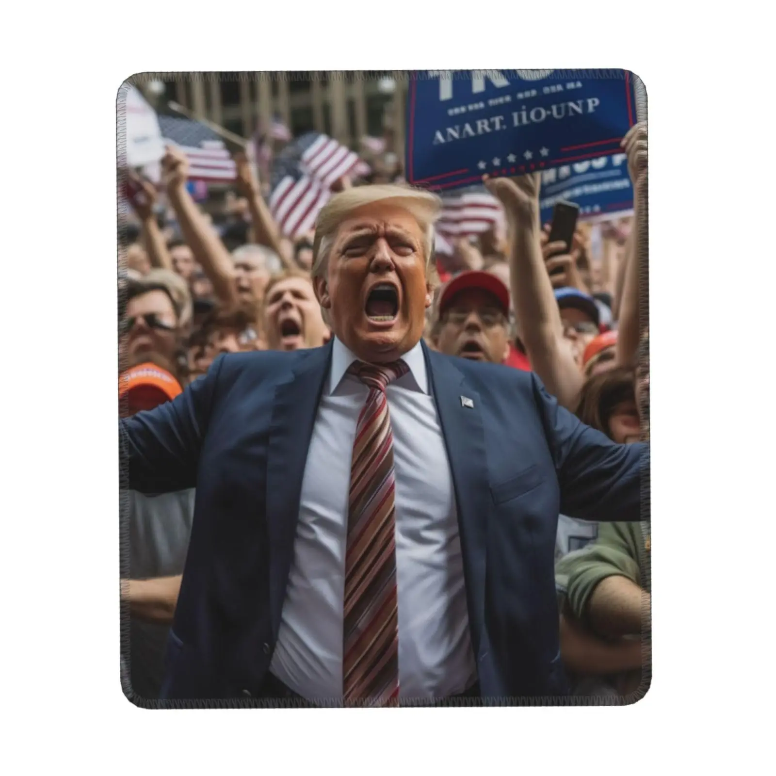 Fight Trump 2024 хит продаж квадратные коврики для мыши удобный игровой коврик