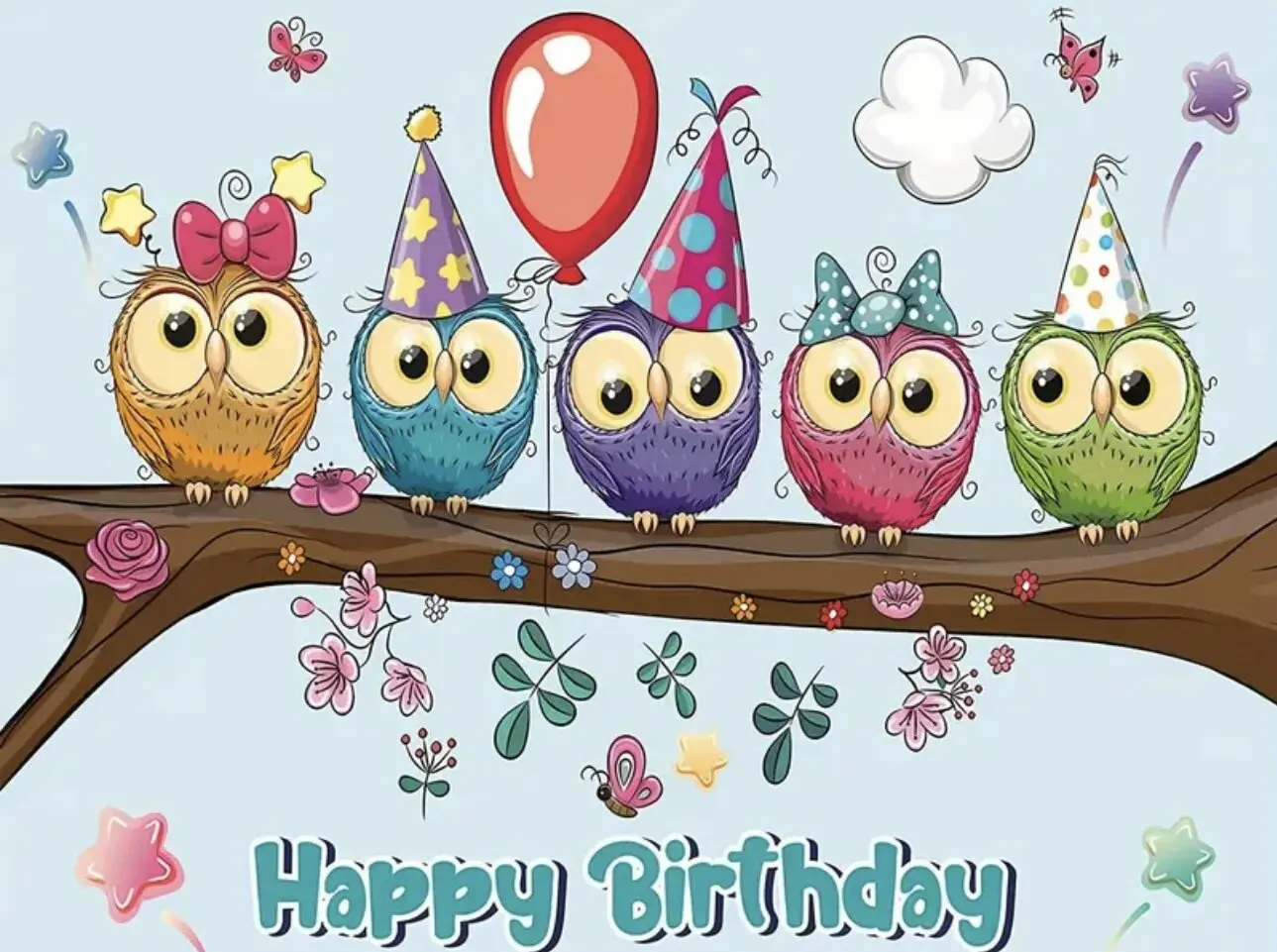 Фон для фотосъемки с изображением рождественской совы