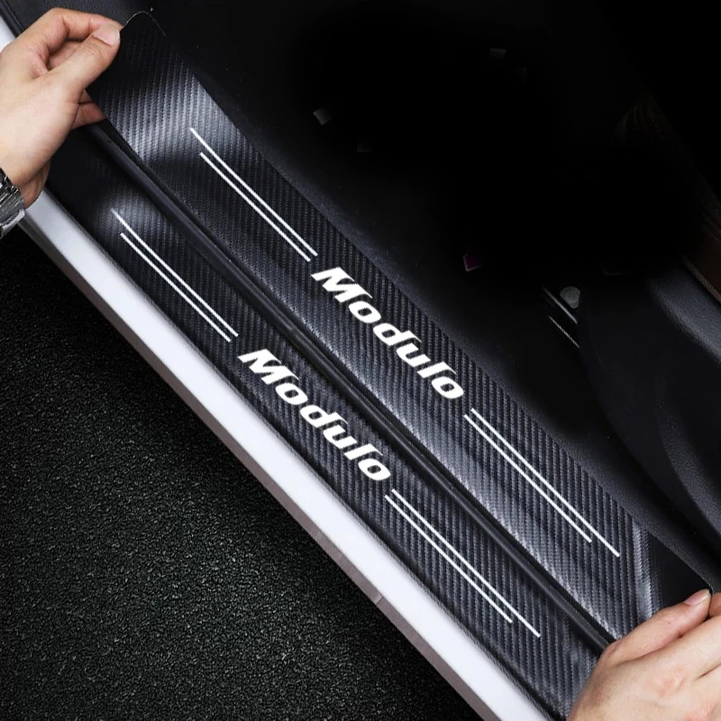 Защитные наклейки на порог двери автомобиля для Honda Modulo Logo 2014 2015 2017 2018 2019 2020 2021 защитные наклейки на бампер багажника