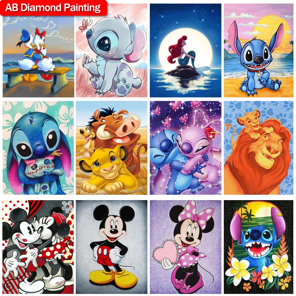 Алмазная 5D картина сделай сам Disney мультяшный Набор для вышивки крестиком Микки