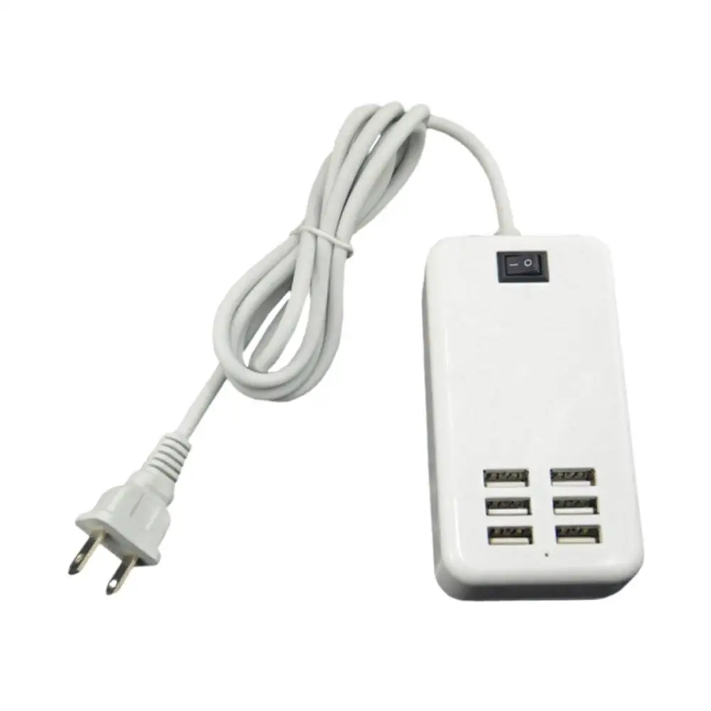 Зарядное устройство настенное на 6 портов 30 Вт