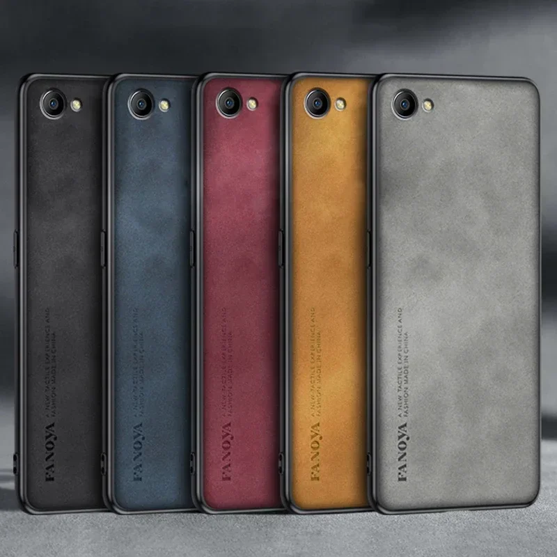 Роскошный чехол из искусственной кожи для Vivo Y81 задняя крышка матовый