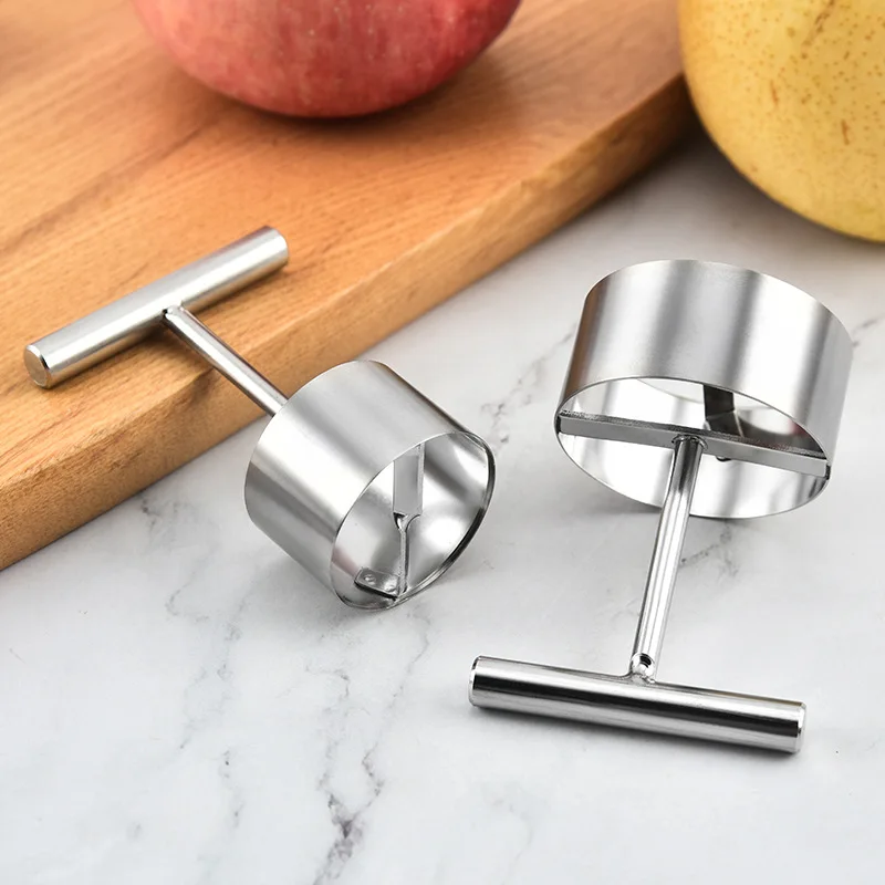 

304 Stainless Steel Pear Apple Corer Puller Fruit Seed Remover Cutter Vegetable Twist Core Kitchen Gadgets