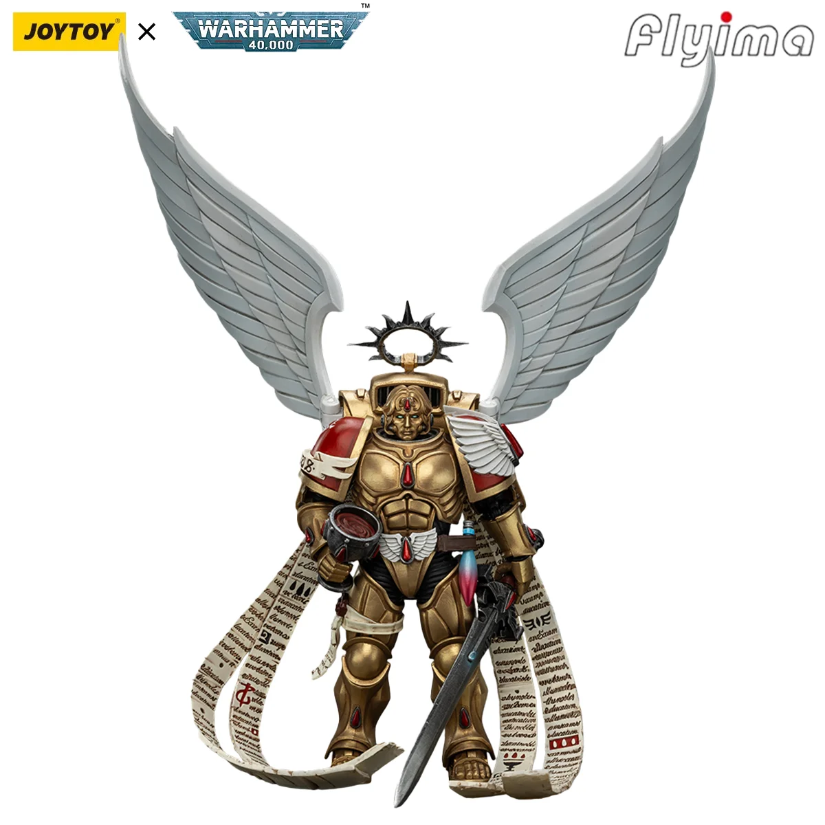 Фото [Предзаказ] JOYTOY Warhammer 40K 1/18 Фигурка Темные ангелы Deathwing Knight/Blood Angels Модель Sanguinor/Lemartes NPCS №4