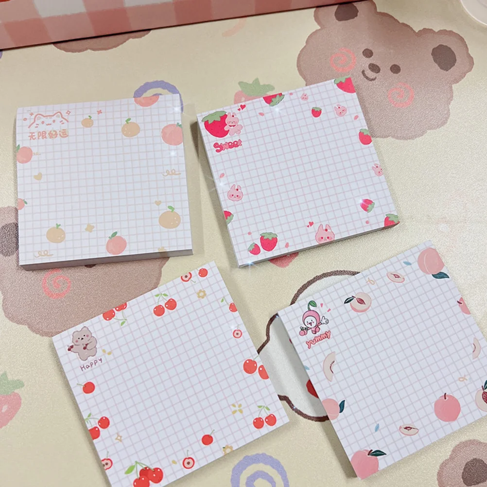 

4 Books Tearable Memo Stickers Note Stickers Scrapbook Memo Stickers Memo Pads