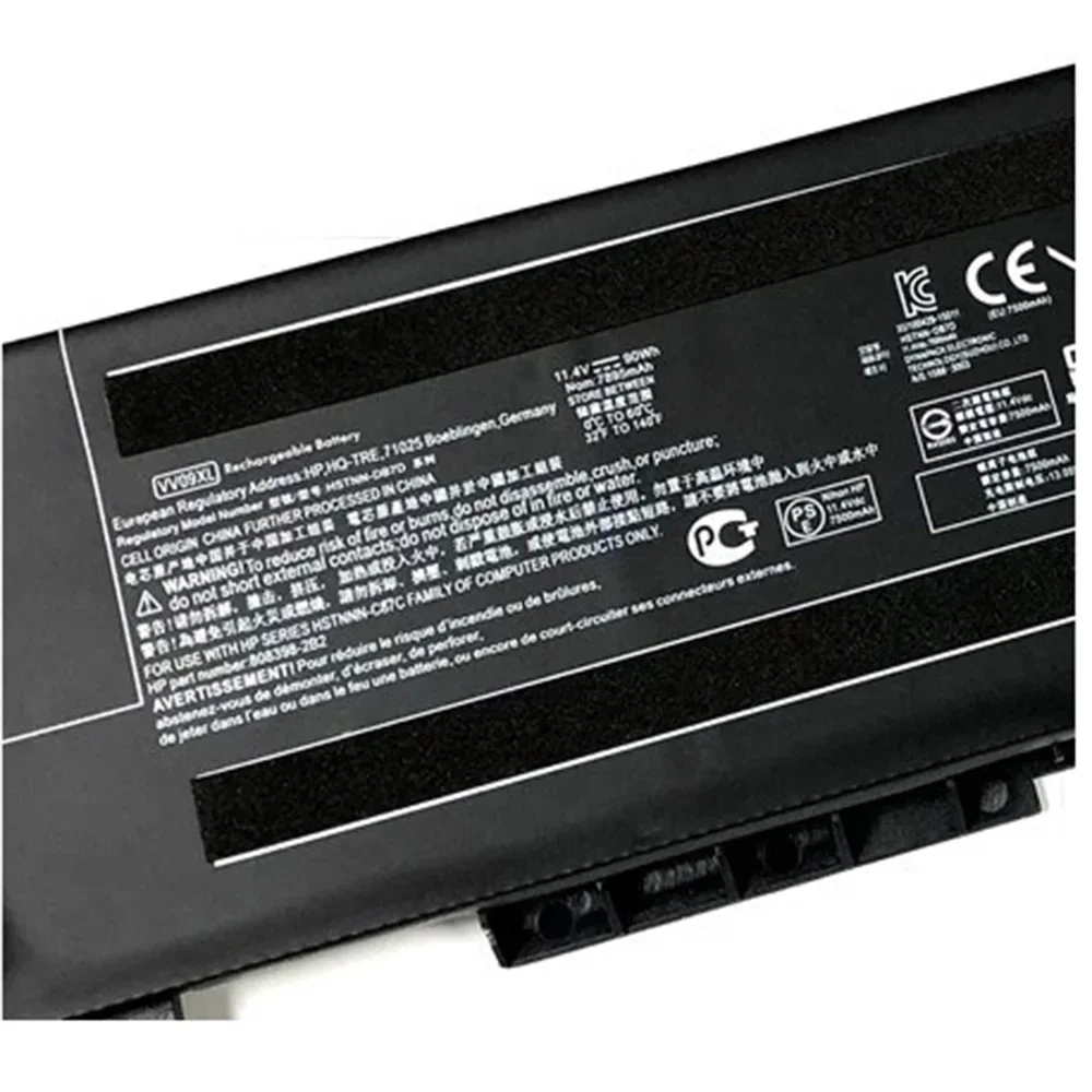 Оригинальный аккумулятор VV09XL VV09 11 4 В 90 Втч для HP ZBook 15 G3 G4 17 808398 -2С1 2С1 808452 -001 005