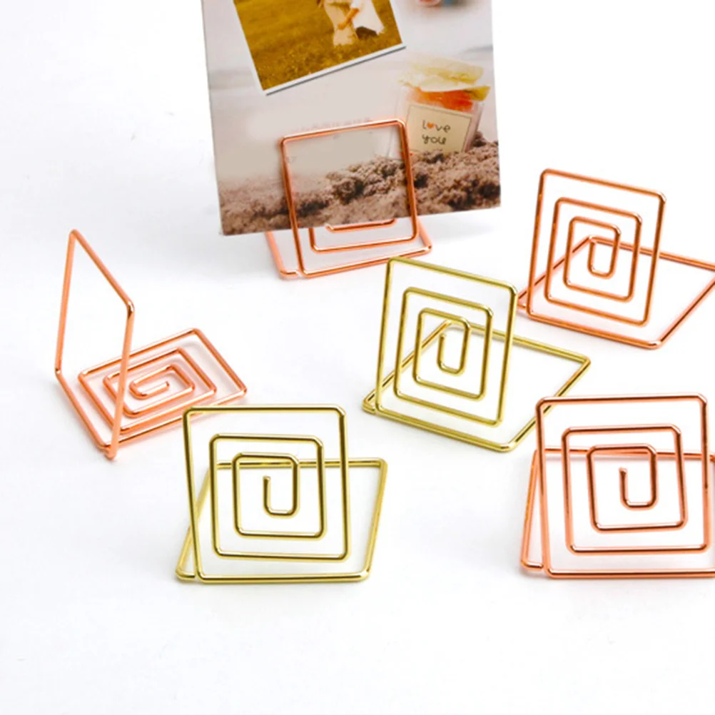10 шт. квадратный держатель для фотографий металлические держатели бумаги зажимы