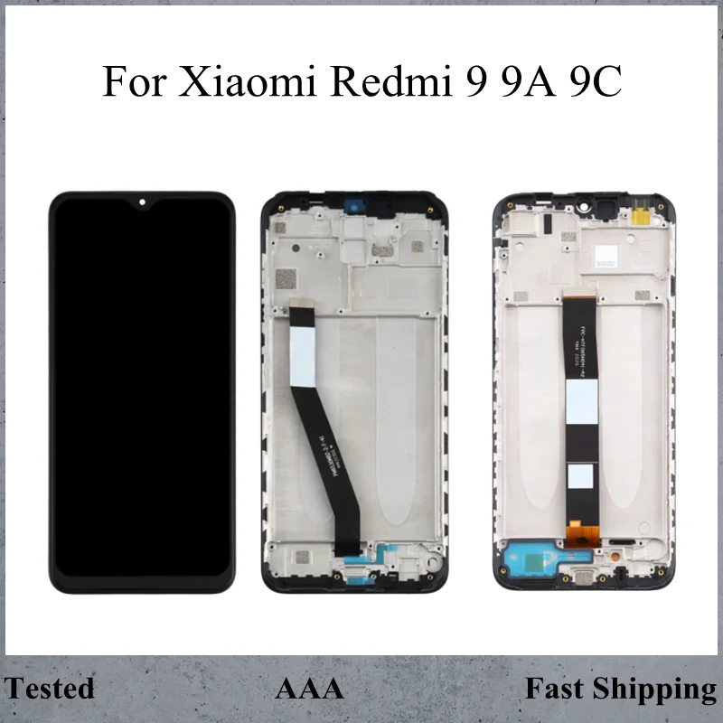 

Screen For Xiaomi Redmi 9 LCD Display Screen Assembly With Frame For Redmi 9A 9AT Sport 9C NFC LCD High Quality