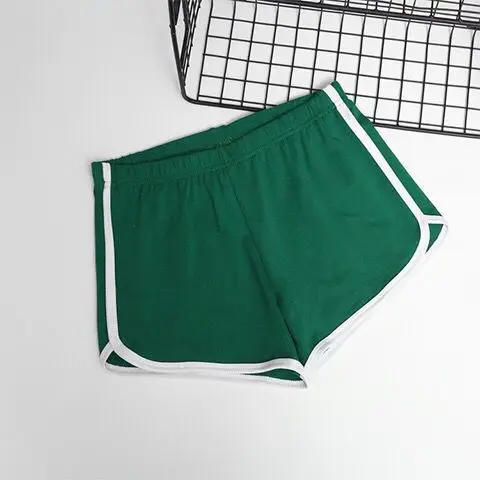 

100% Cotton Women Sports Shorts Short Pants Gym Workout Stretch Waist Casual Waistband Running Jogging Short Size