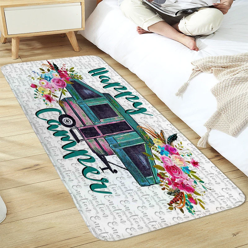 Ковер для спальни Happy Campers коврик входной двери моющийся нескользящий ковер кухни