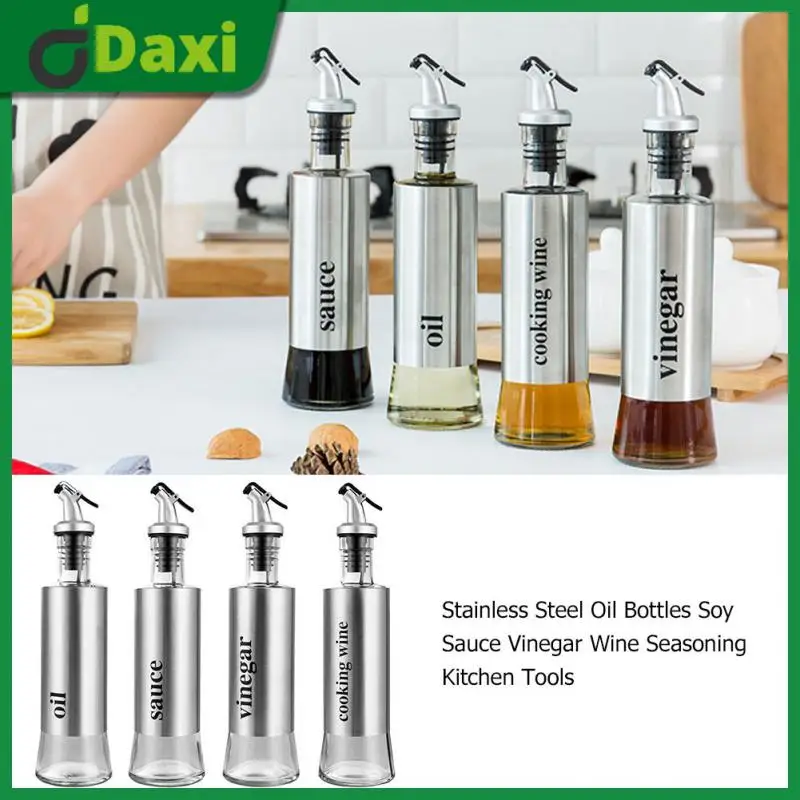 

Leak-proof Storage Bottles For Oil And Vinegar Kitchen Condiment Bottle Supplies Durable Oil Bottle Dispenser Dust-proof Oil Pot
