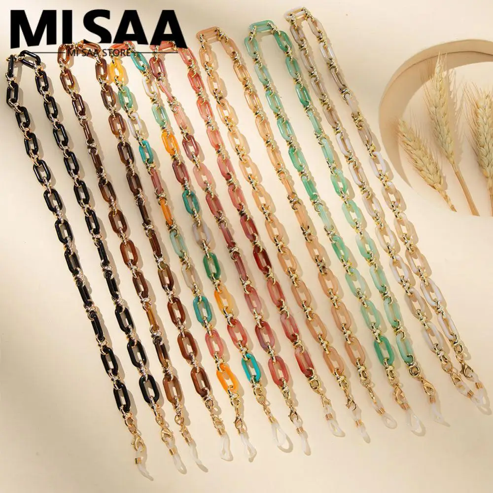 

Retro Simple Mask Hanging Rope Anti-lost Eyewear Accessoriess Fashion Glasses Chains Acrylic Metal Women Men Eyeglass Chain