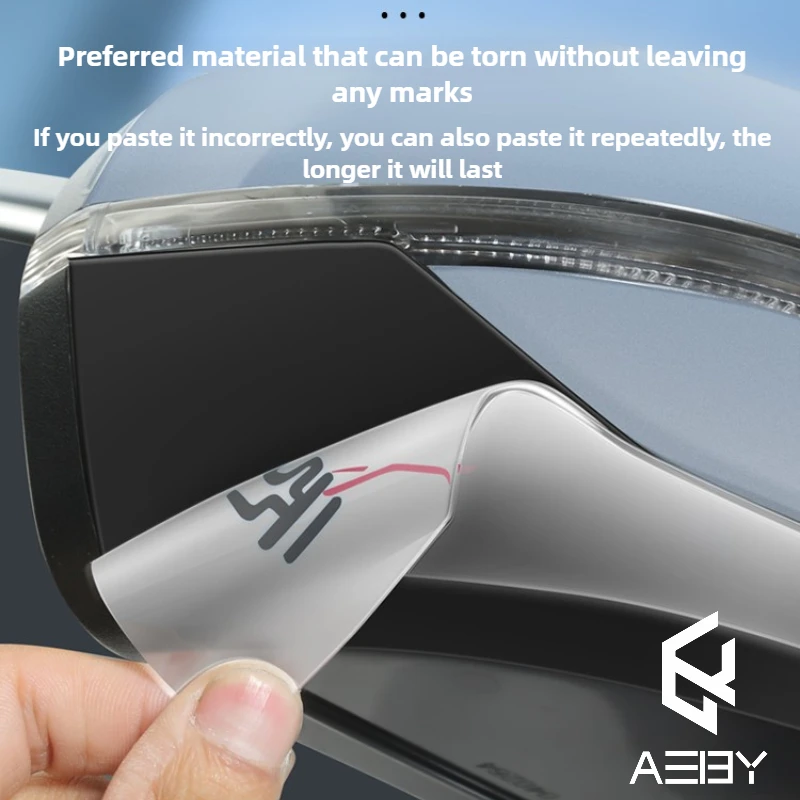 Фото AEBY для BYD Atto 3 Smart Driving Edition 2022-2025, автомобильное прозрачное зеркало заднего вида, полоса для предотвращения столкновений, наклейка против царапин №5