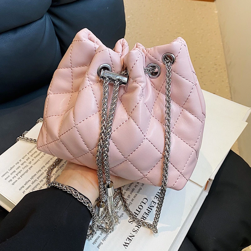 

Luxury Bucket Bag Woman Luxury Designer Purse and Handbag Small Chain Women's Bag 2022 Trend Women's Bags Drawstring Handbags