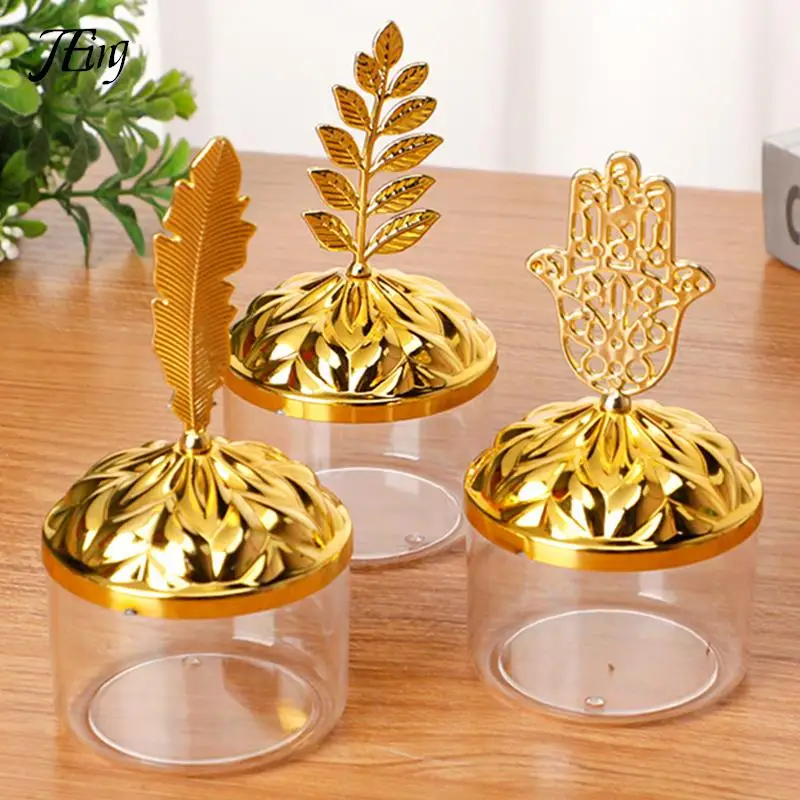 

Clear Plastic Square Candy Box With Feather Lid Small Cube Jewelry Storage Organizer Containers Wedding Decoration Party