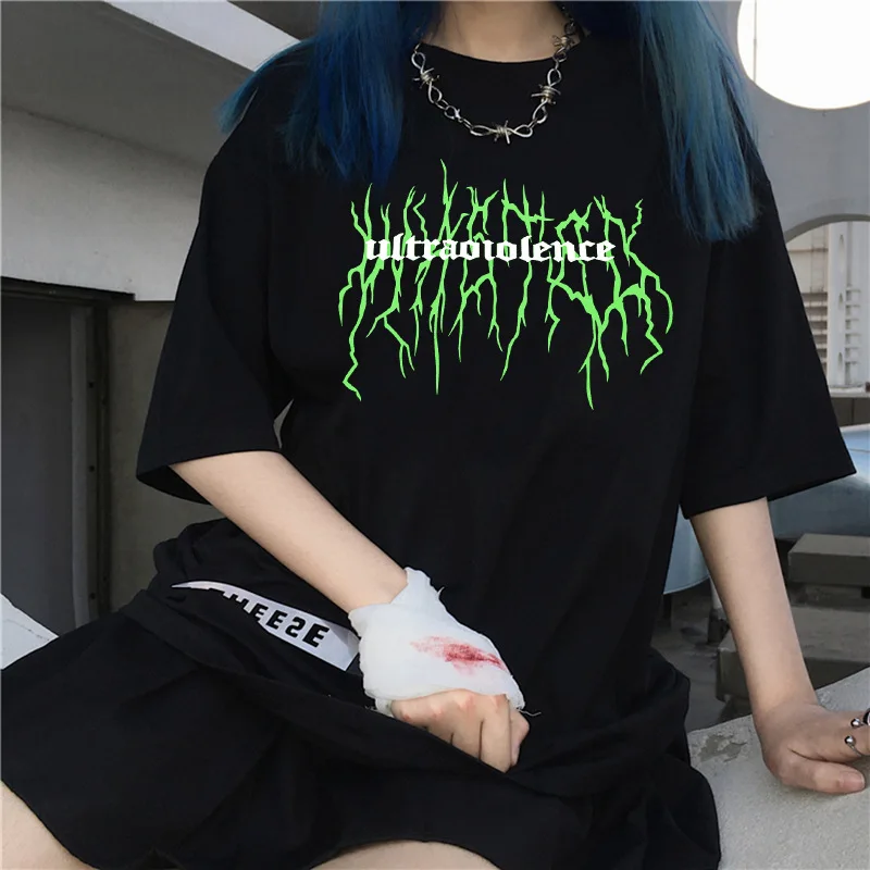 

Summer Fashion Women T-shirt Casual Short Sleeve Hipster Tshirt Women Harajuku Streetwear 90s Girls Tees Shirt Top Tees Female