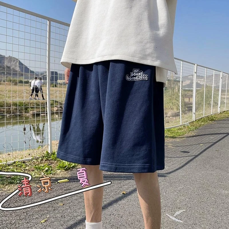 

Шорты Cityboy мужские повседневные, модные брендовые спортивные, пятиконечные, темно-синие, выше колена, летние