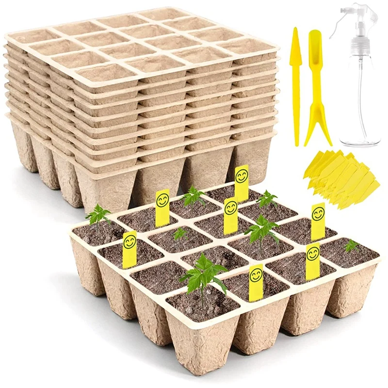 

Pack Of 160 Organic Plant Pots 4.1 X 4.1Cm, Square Propagation Pots For Plants, Plant Pot, Seed Pot, Plant Growing Pots