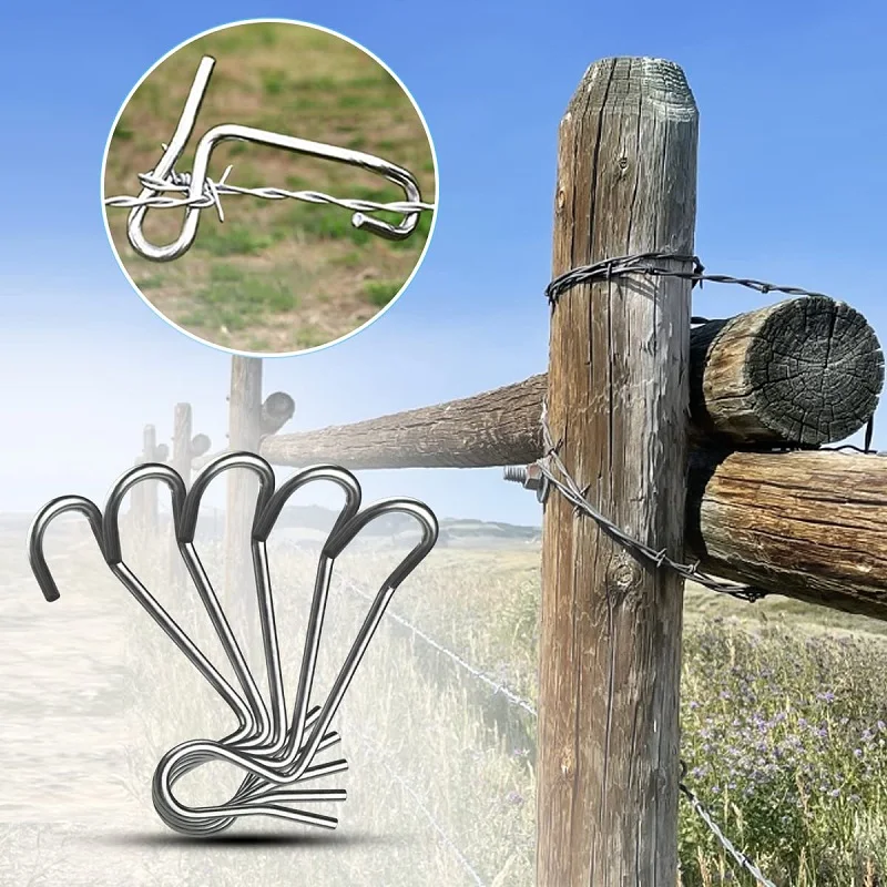 

11PCS Set Fence Wire Tightener Tool Reusable Tighteners For Repair Loose Sagging Strands Barbed Steel Wire Twisting Garden Tool