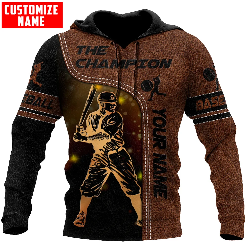 Baseball the champion custom name 3D All Over Printed Men's 