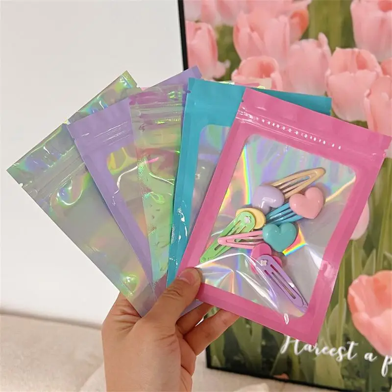 

Laser Color Self-sealing Bag Jewelry Cosmetic Packaging Bag Magic Color Plastic Sealed Bag Nail Art Packaging Bag