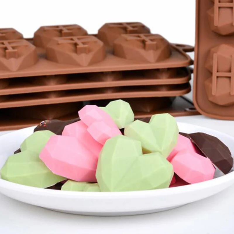 

15 Cavities Mini Heart Chocolate Mold Silicone Candy Molds Gummy Jelly Mould