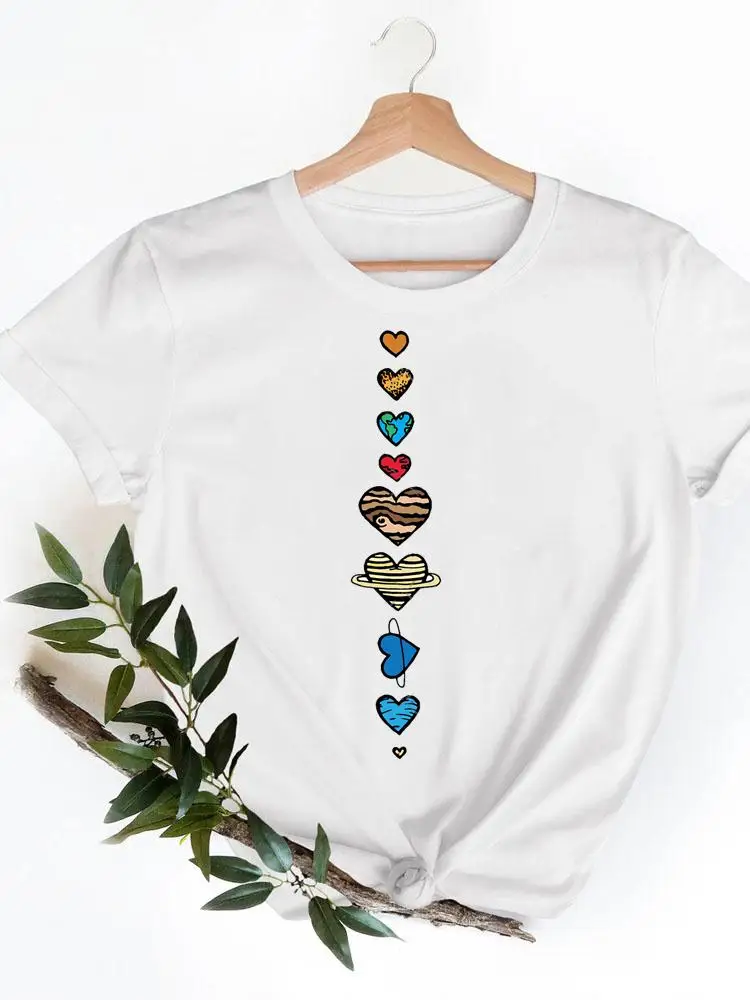 

Love Cute 90s Trend Cute T Clothes Print T-shirts Short Sleeve Ladies Summer Casual Clothing Women Fashion Female Graphic Tee