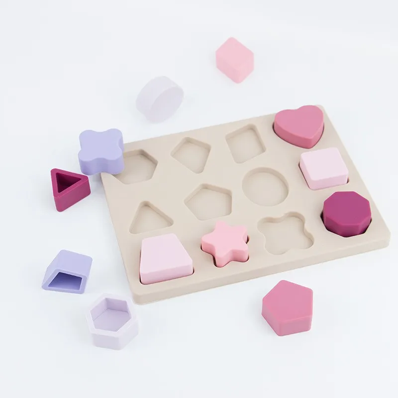 Детские игрушки Монтессори в скандинавском стиле игра-пазл форме сопряжения