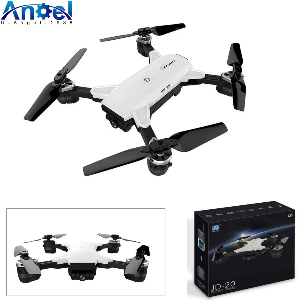 

Drones with camera hd JD-20 JD20 WIFI FPV With 2MP Wide Angle Camera High Hold Mode Foldable Arm RC Quadcopter RTF Selfie Drone
