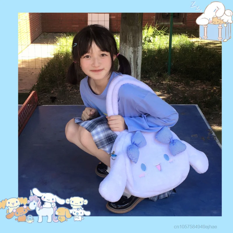 Sanrio Cinnamoroll милые сумки женские плюшевые Y2k сумки-мессенджеры на плечо в японском